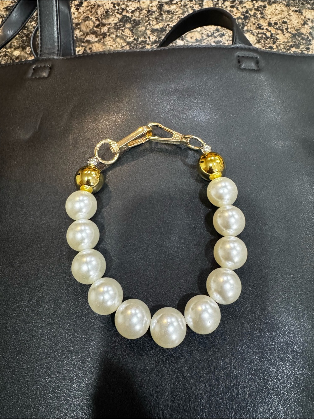 Pearl Chain phone wristlet/handbag charm, NWOT